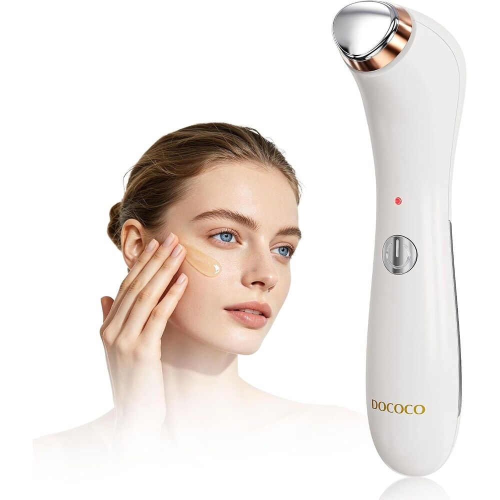 Cold & Heated Eye Massager Wand 3 Modes Vibration USB-C Rechargeable
